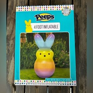 Peeps Tie Dye Bunny 4 Foot Inflatable Easter New in Box